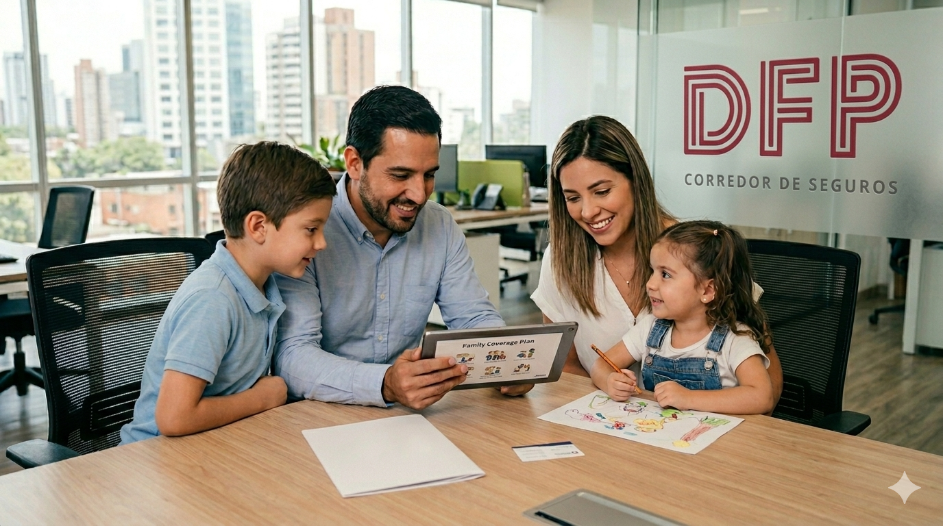 Equipo DFP asesorando familia